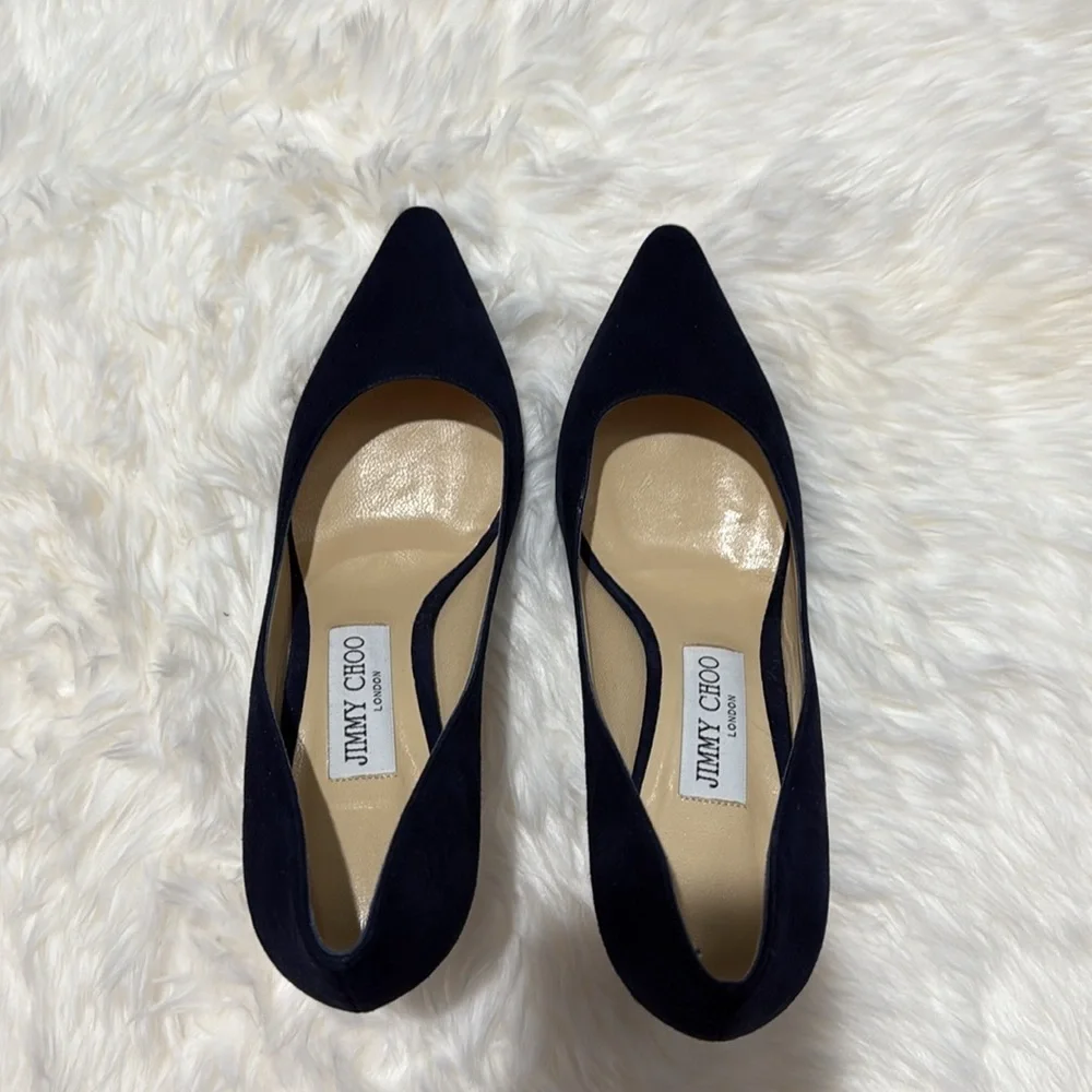 New Jimmy Choo Romy 85 suede pump size 37EU